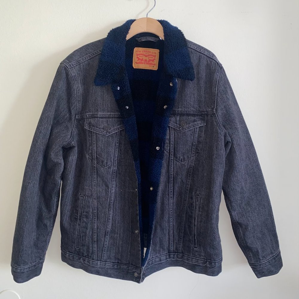 Levis Fleece Lined Denim Jacket XL